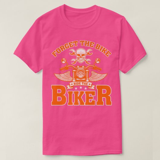 自転車忘れがバイクもしくは自転車に乗る人506おもしろい Tシャツ (デザイン正面)
