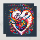 自転車愛バレンタインデーギフト シーズンカード (正面/裏面)