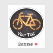 自転車愛好家と持続可能なモビリティのステッカー シール (シート)