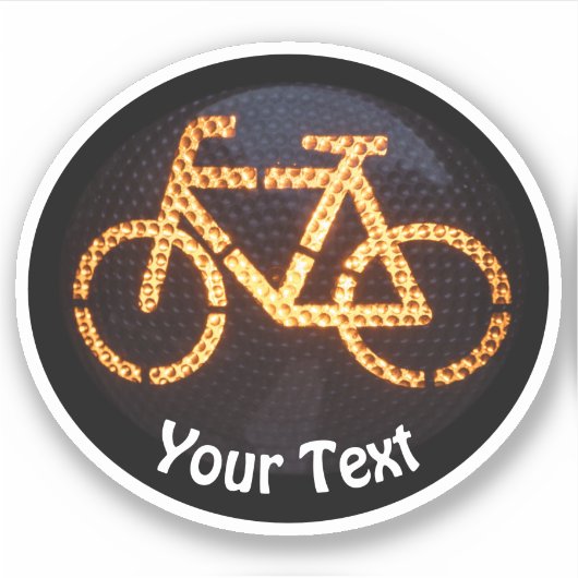 自転車愛好家と持続可能なモビリティのステッカー シール (正面)
