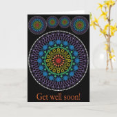 自転車愛好家のためのGet Well Card カード (黄色い花)