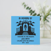 自転車愛好家の葬儀を偲んで カード (スタンド正面)