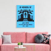 自転車愛好家の葬儀を偲んで キャンバスプリント (インサイチュ (リビング))