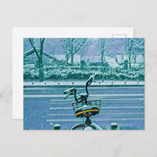 自転車愛好家へのギフト ポストカード (正面/裏面)