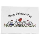 自転車愛好家バレンタイン ラージペーパーバッグ (裏面)