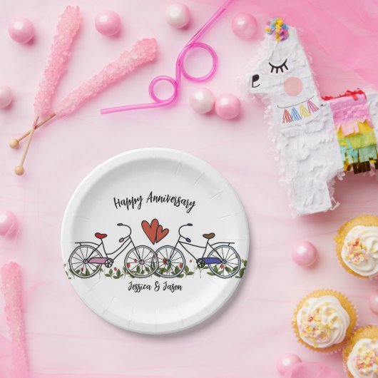 自転車愛好家記念日紙プレート ペーパープレート (パーティー)