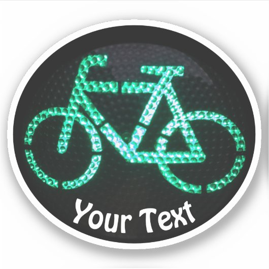 自転車愛好者と持続可能な移動性のバイク シール (正面)