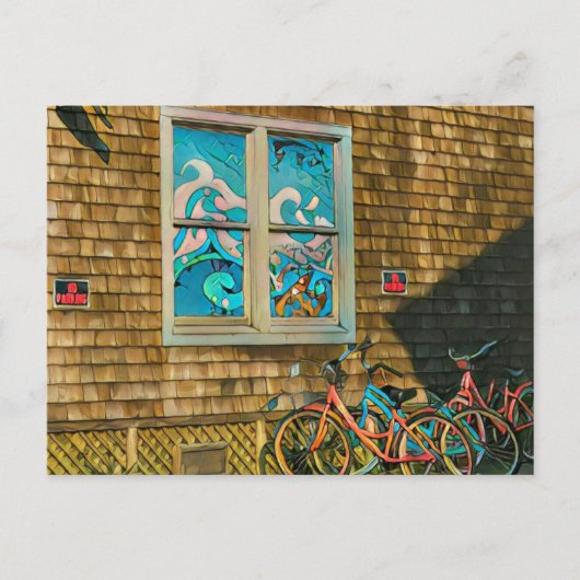 自転車愛好者向けの高級ギフト ポストカード (正面)