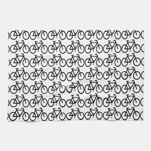 自転車抽象芸術 キッチンタオル (横)