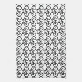 自転車抽象芸術 キッチンタオル (縦)