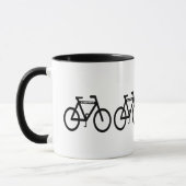 自転車抽象芸術 マグカップ (左)