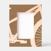 自転車抽象芸術 レーザー彫刻フレーム (正面)