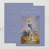 自転車招待状 招待状 (正面/裏面)