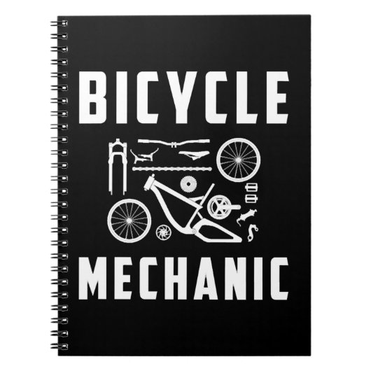 自転車整備士自転車整備士自転車整備士 ノートブック (正面)