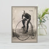 自転車旅行のグリーテ素晴らしィングカードを持っている カード (スタンド正面)