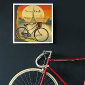 自転車旅行ポスター、パリのカスタマイズ可能 ポスター