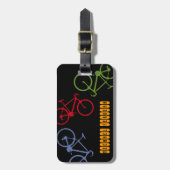 自転車旅行者 ラゲッジタグ (正面縦)