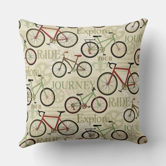 自転車旅行 クッション (裏面)