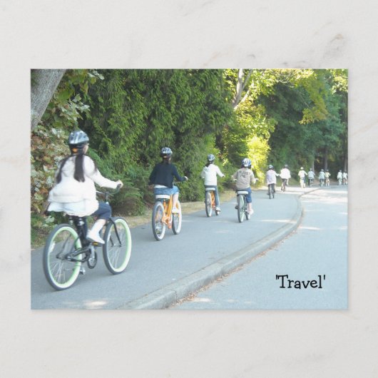自転車旅行 ポストカード (正面)