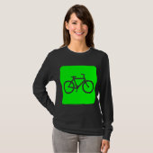 自転車標識 – 緑 Tシャツ (正面フル)