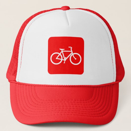 自転車標識 – 赤 キャップ (正面)