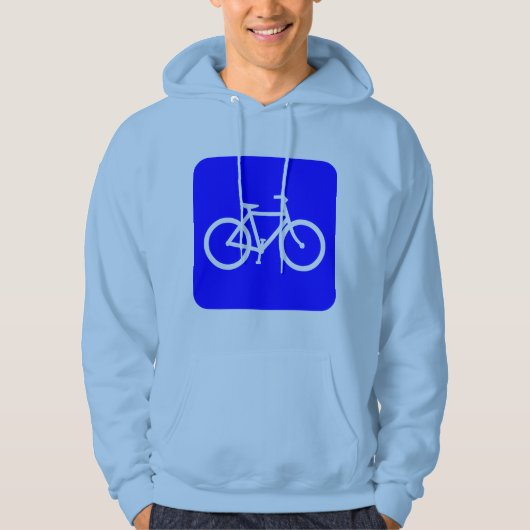 自転車標識 – 青 パーカ (正面)