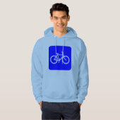 自転車標識 – 青 パーカ (正面フル)