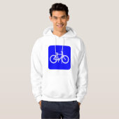 自転車標識 – 青 パーカ (正面フル)