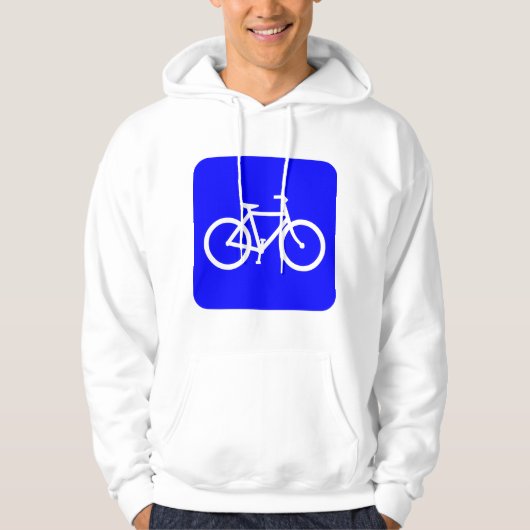 自転車標識 – 青 パーカ (正面)