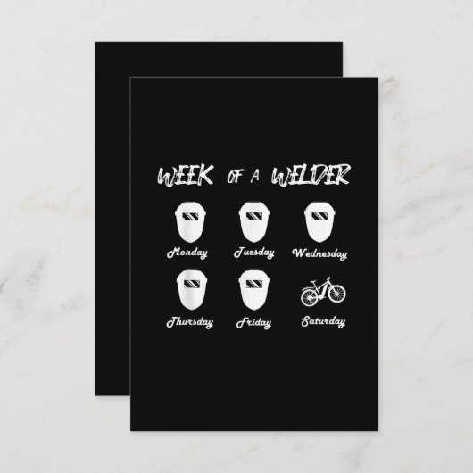 自転車溶接機のサイクリングロックスミス溶接の週 サンキューカード (正面/裏面)