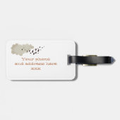 自転車漫画おもしろい顔写真名荷物タグ ラゲッジタグ (裏面横)