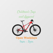 自転車漫画イラストレーション ウィンドウサイン (シート)