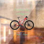 自転車漫画イラストレーション ウィンドウサイン (シート2)