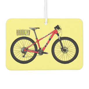 自転車漫画イラストレーション カーエアーフレッシュナー