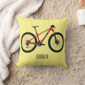 自転車漫画イラストレーション クッション (ブランケット)