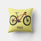 自転車漫画イラストレーション クッション (裏面)