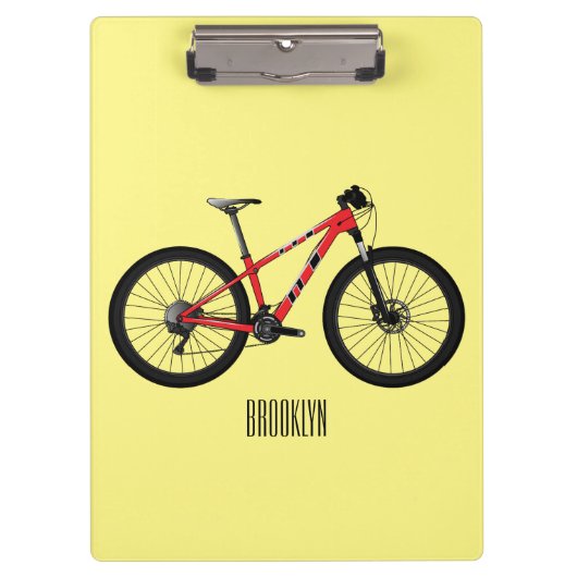自転車漫画イラストレーション クリップボード (正面)