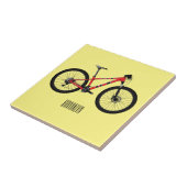 自転車漫画イラストレーション タイル (側面)