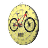 自転車漫画イラストレーション ダーツボード (正面右)