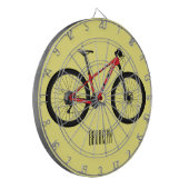 自転車漫画イラストレーション ダーツボード (正面左)