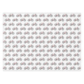 自転車漫画イラストレーション テーブルクロス (正面(横))