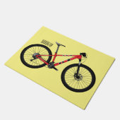自転車漫画イラストレーション ドアマット (アングル)