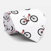 自転車漫画イラストレーション ネクタイ (ロール)