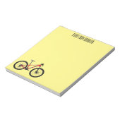 自転車漫画イラストレーション ノートパッド (回転)