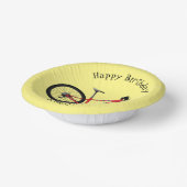 自転車漫画イラストレーション ペーパーボウル (傾斜あり)