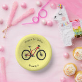 自転車漫画イラストレーション ペーパーボウル (パーティー)