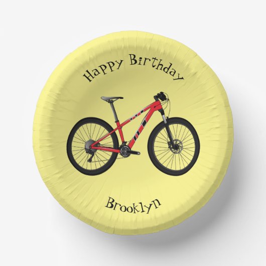 自転車漫画イラストレーション ペーパーボウル (正面)