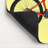 自転車漫画イラストレーション マウスパッド (コーナー)