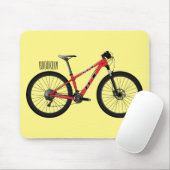 自転車漫画イラストレーション マウスパッド (マウス)