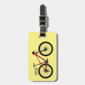 自転車漫画イラストレーション ラゲッジタグ (正面縦)